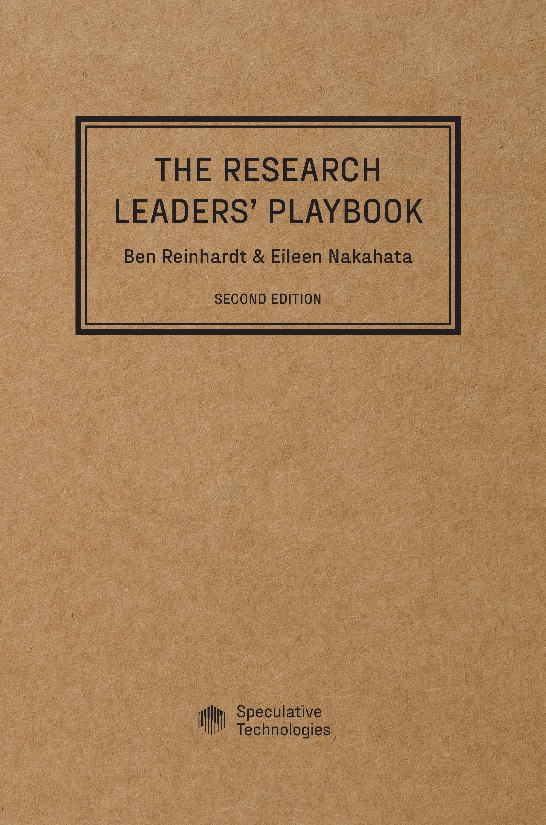 The Research Leaders' Playbook cover